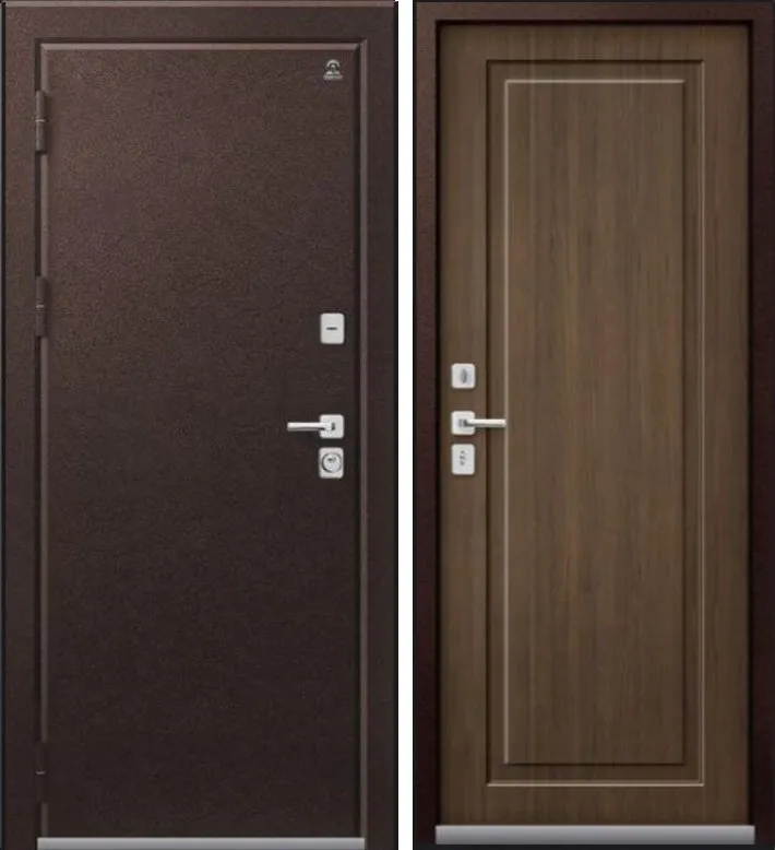 Фото Дверь Термо-4 Шоколадный Муар - Миндаль DIS007380