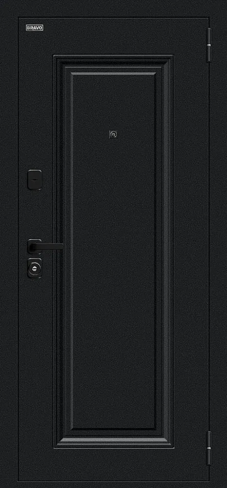 Фото Дверь Сьют МФ/SBlack Букле черное/White Silk BR6204